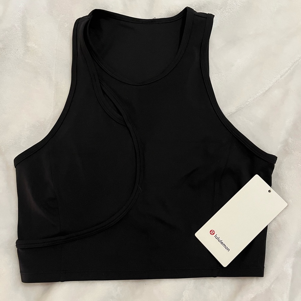 NWT Black Aligned Angle Top